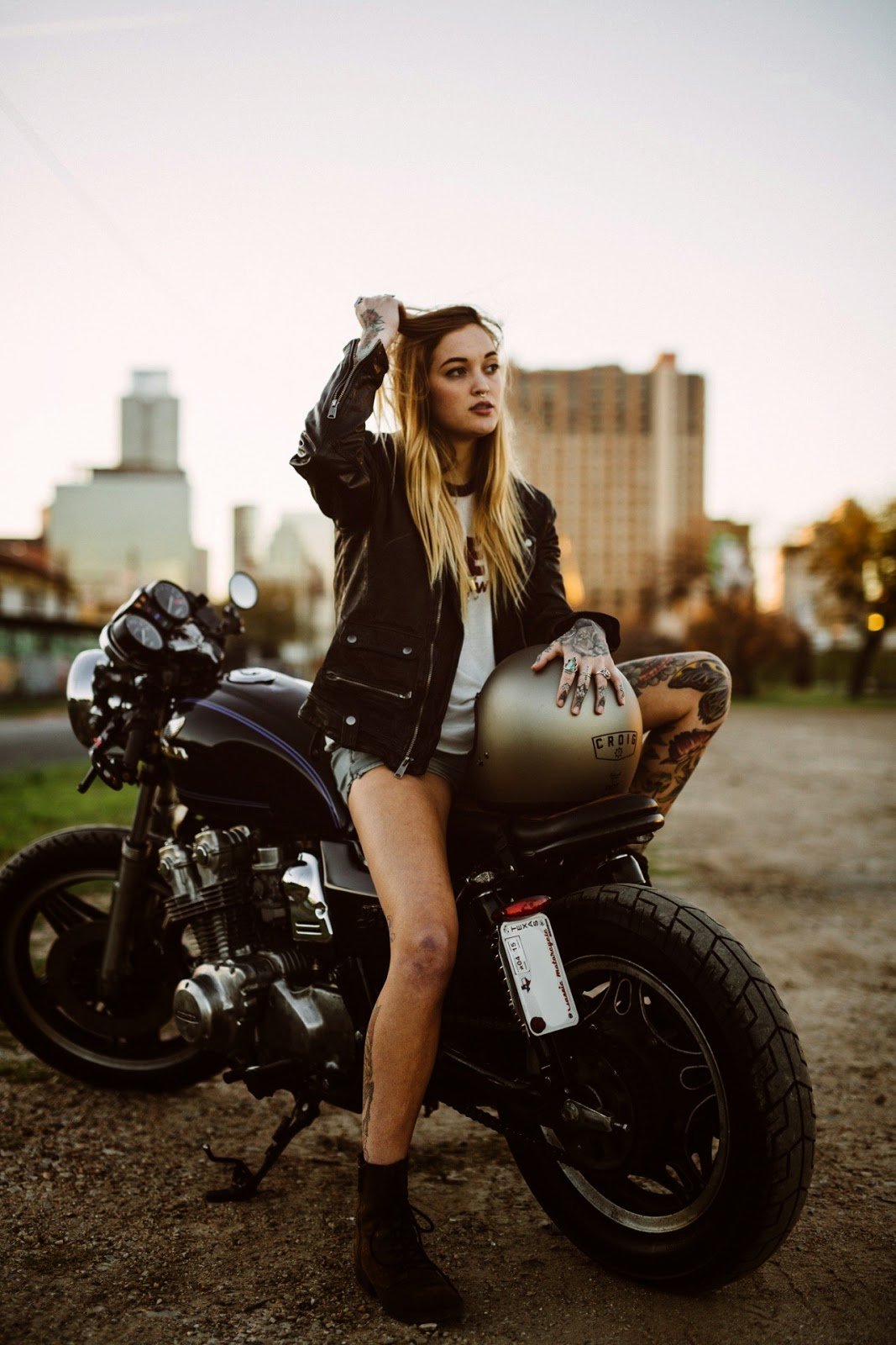 Beautiful girls and bikes in Denver