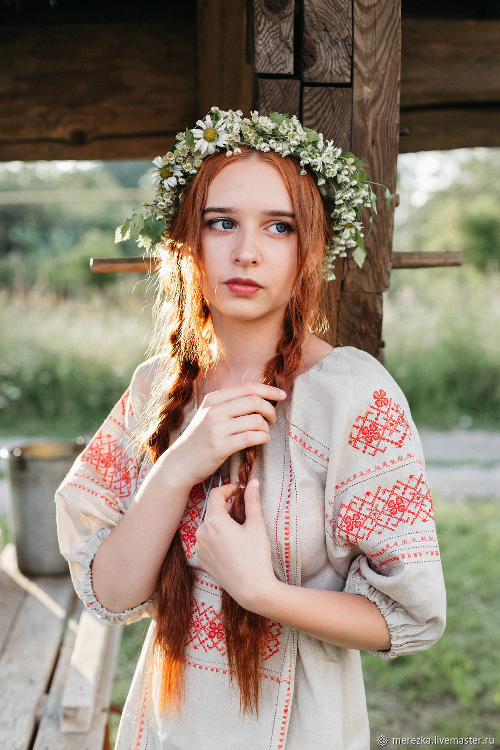 A playful frame from Girls in Slavic costumes — online in Denver